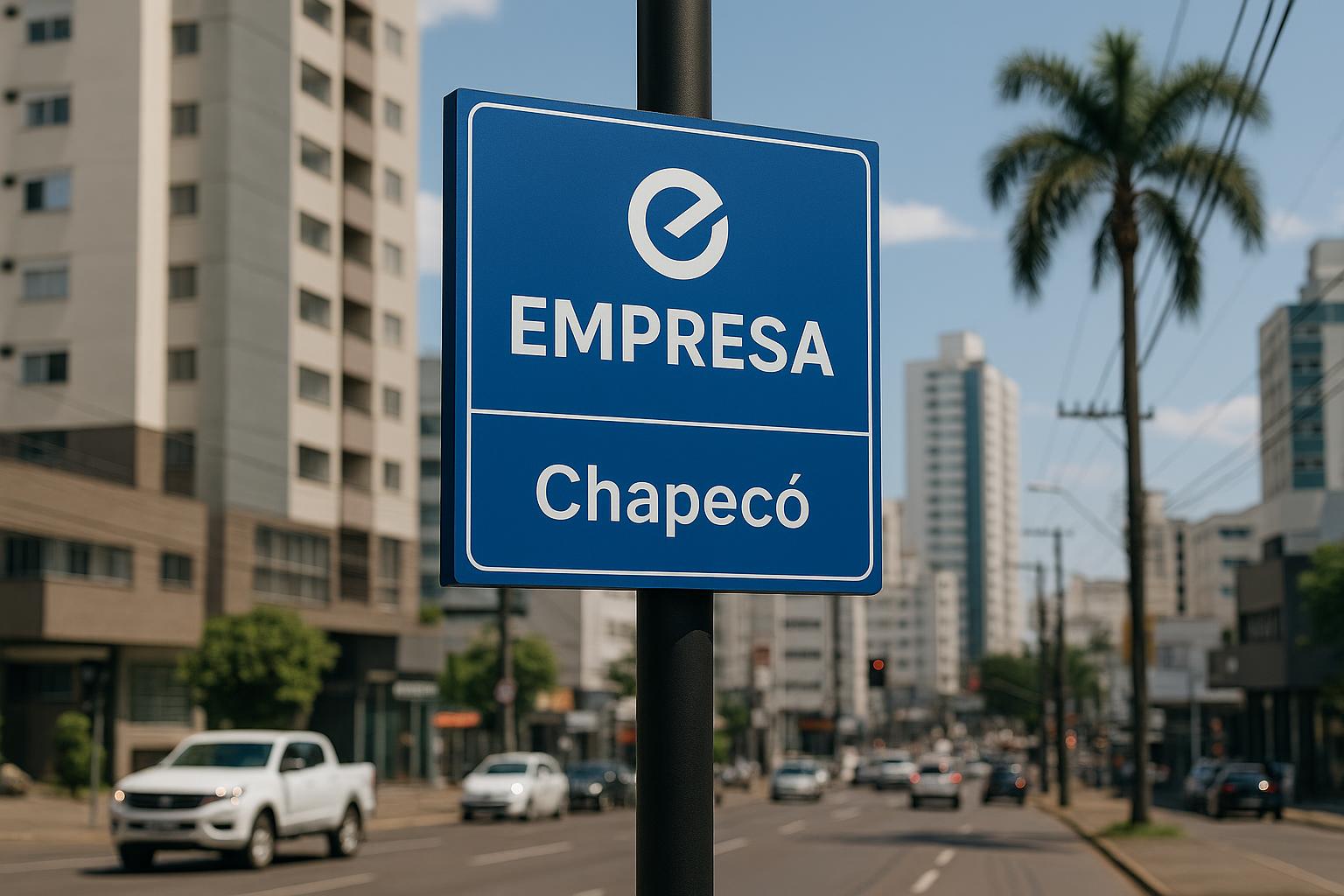 Placa ConMark em Chapecó